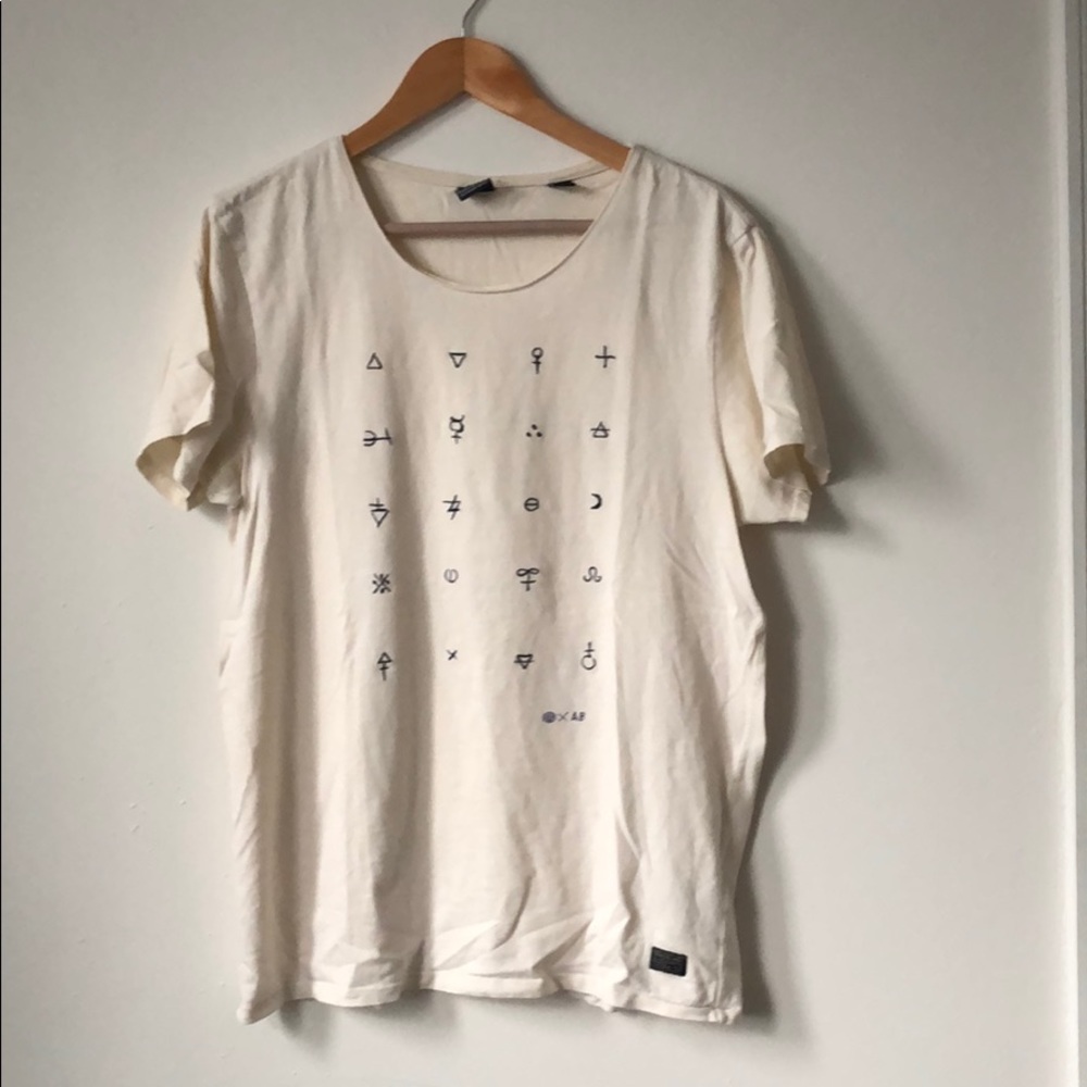 Scotch & Soda Embroidered Alchemy Symbols Tee